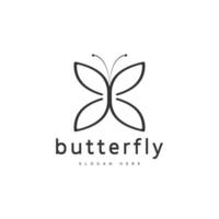 Logo Symbol Schmetterling Design vektor