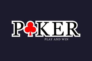 Logo Poker Kasino online vektor