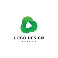 Unternehmen Logo einfach Design Gradient vektor