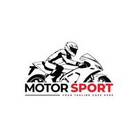 Motor- Sport Logo Design Vorlage Motorrad Lager vektor