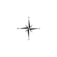 logotyp ikon design kompass vektor