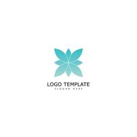 Logo Vorlage Blume Gradient Farbe vektor