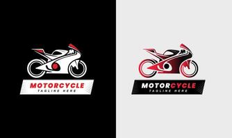 motorsport logotyp mall, perfekt logotyp för tävlings lag, motorcykel, motorcykel gemenskap, motorcykel logotyp begrepp vektor