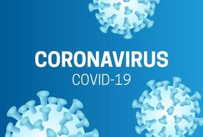 coronavirus covid-19 bakgrund illustration med korona virus vektor