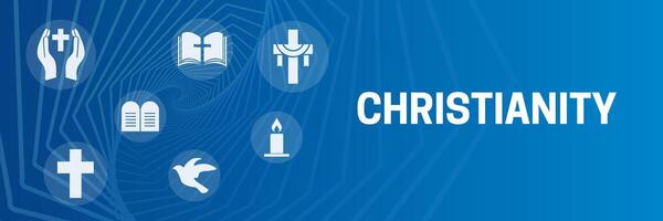 Christentum Netz Banner Hintergrund Illustration vektor