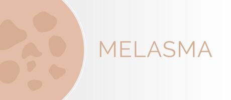 Melasma Haut Bedingung Illustration Hintergrund vektor