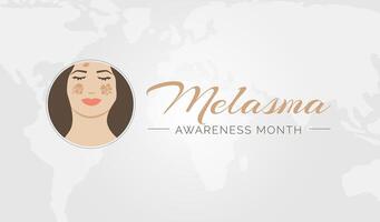 Melasma Bewusstsein Monat Illustration Design vektor