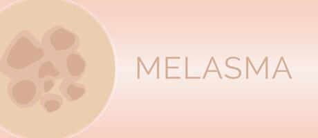 Melasma Haut Bedingung Illustration Design vektor