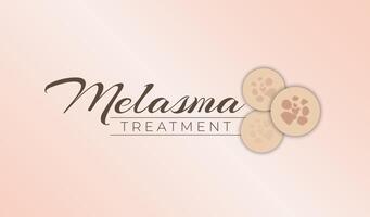 Melasma Behandlung Banner Hintergrund Design vektor