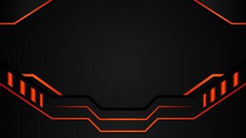 svart och orange abstrakt trogen gaming bakgrund vektor