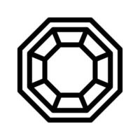oktogon ikon symbol design illustration vektor