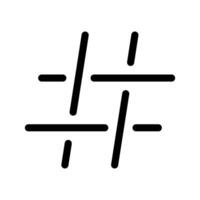 Hashtag Symbol Symbol Design Illustration vektor