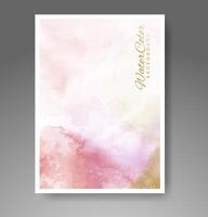 Karten mit Aquarellhintergrund. design für ihr cover, datum, postkarte, banner, logo. vektor