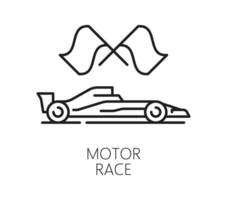 singapore resa och semester ikon av motor races vektor