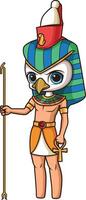 gammal egyptisk Gud horus illustration vektor