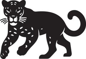 jaguar silhuett illustration. vektor