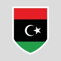 Libyen Flagge im Schild gestalten Rahmen vektor