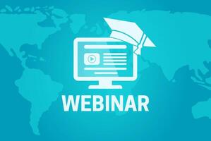 Webinar Hintergrund Illustration Banner Design vektor