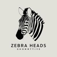 Zebra schwarz und Weiß Illustration vektor