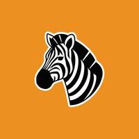 zebra svart och vit illustration vektor