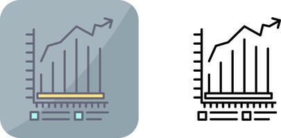 Balkendiagramm-Icon-Design vektor