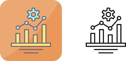 Balkendiagramm-Icon-Design vektor