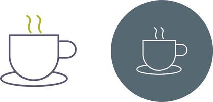 einzigartig heiß Kaffee Symbol Design vektor