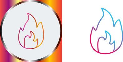 einzigartig Flamme Symbol Design vektor