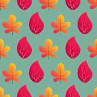 höst sömlös bakgrund med färgrik löv. design för falla säsong affischer, omslag papper och högtider dekorationer. illustration vektor