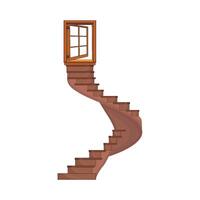Illustration von Spiral- Treppe vektor