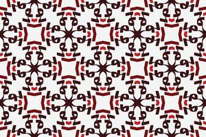 årgång sömlös mönster med röd och vit Färg vektor