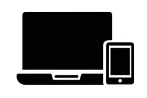 elektronisch Geräte mit Weiß leer Bildschirme - - Computer Monitor Design vektor