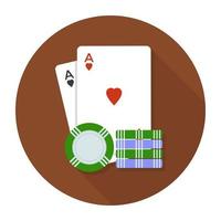 Casino-Glücksspielkonzepte vektor