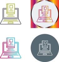 Laptop-Icon-Design vektor