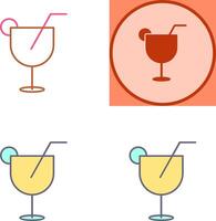 einzigartig Getränke Symbol Design vektor