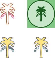 Kokosnuss Bäume Symbol Design vektor