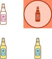 öl flaska ikon design vektor