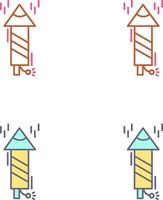 Feuerwerk-Icon-Design vektor