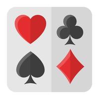 poker kort koncept vektor