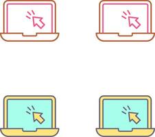 Laptop-Icon-Design vektor