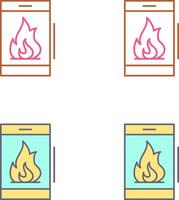 Feuer-Icon-Design vektor