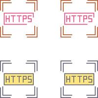 https Symbol Design vektor