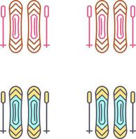 Ski Stöcke Symbol Design vektor