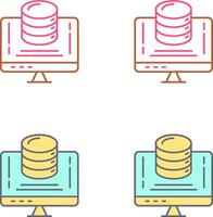 Design von Datenspeichersymbolen vektor