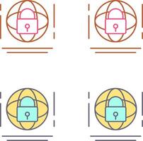 Internet Sicherheit Symbol Design vektor