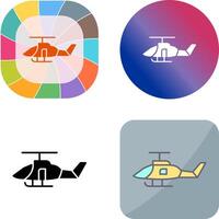 Militärhubschrauber-Icon-Design vektor