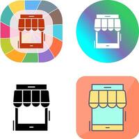 Online-Shop-Icon-Design vektor