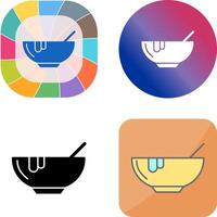 Suppe-Icon-Design vektor