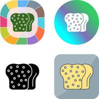 Toast-Icon-Design vektor