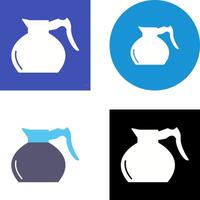 Kaffeekanne Icon Design vektor